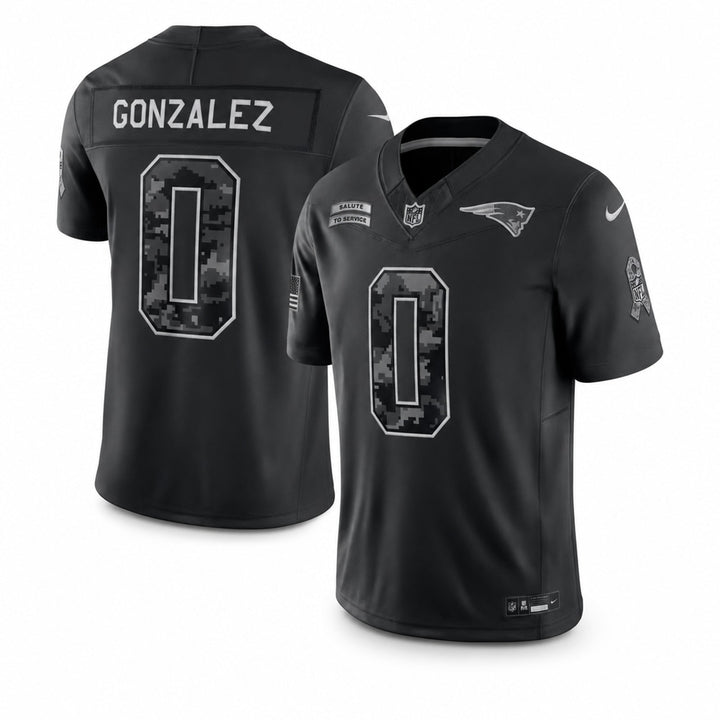 New England Patriots Christian Gonzalez Stitched Jersey