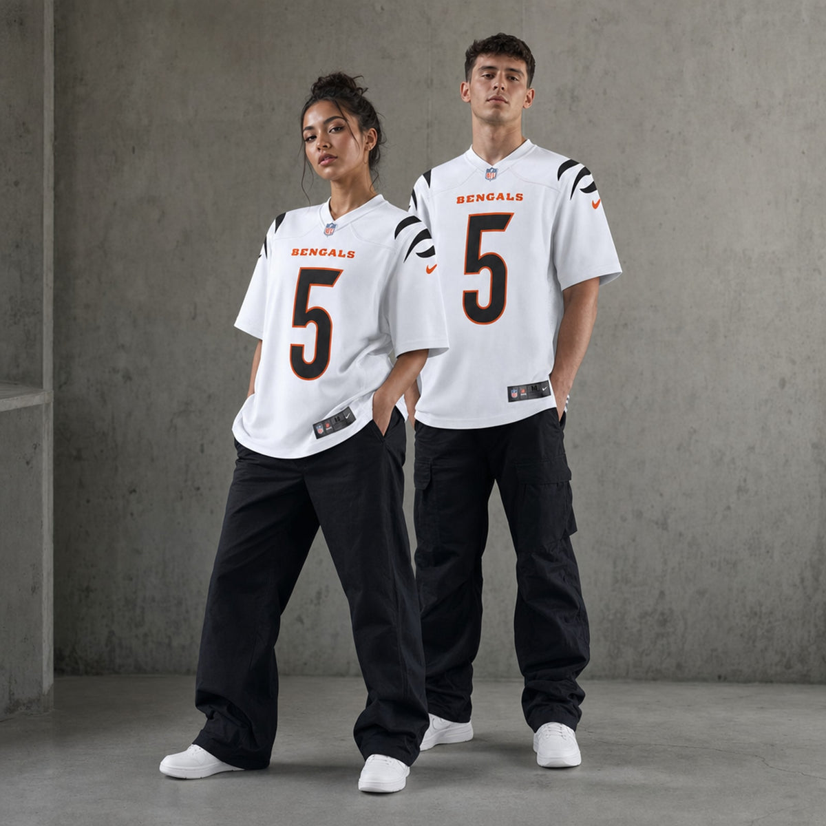 Cincinnati Bengals Tee Higgins Game Jersey Tailored Fit - 3