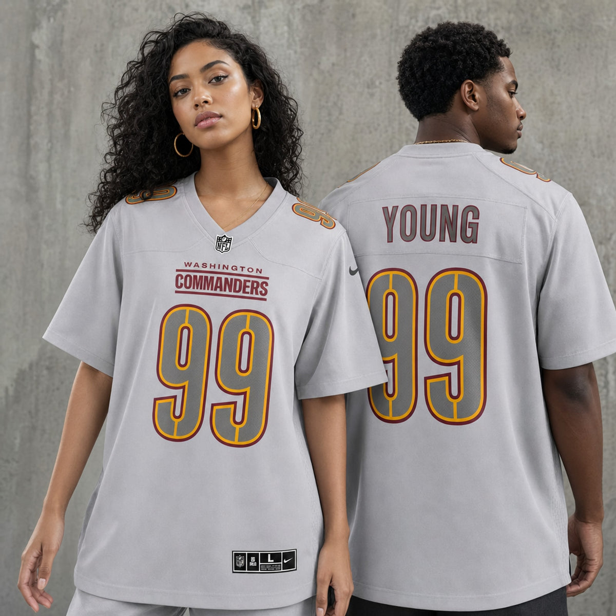 Washington Commanders Chase Young Atmosphere Fashion Game Jersey - 2