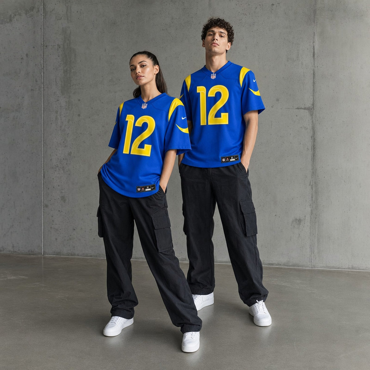 Los Angeles Rams Puka Nacua Royal Game Jersey - 3