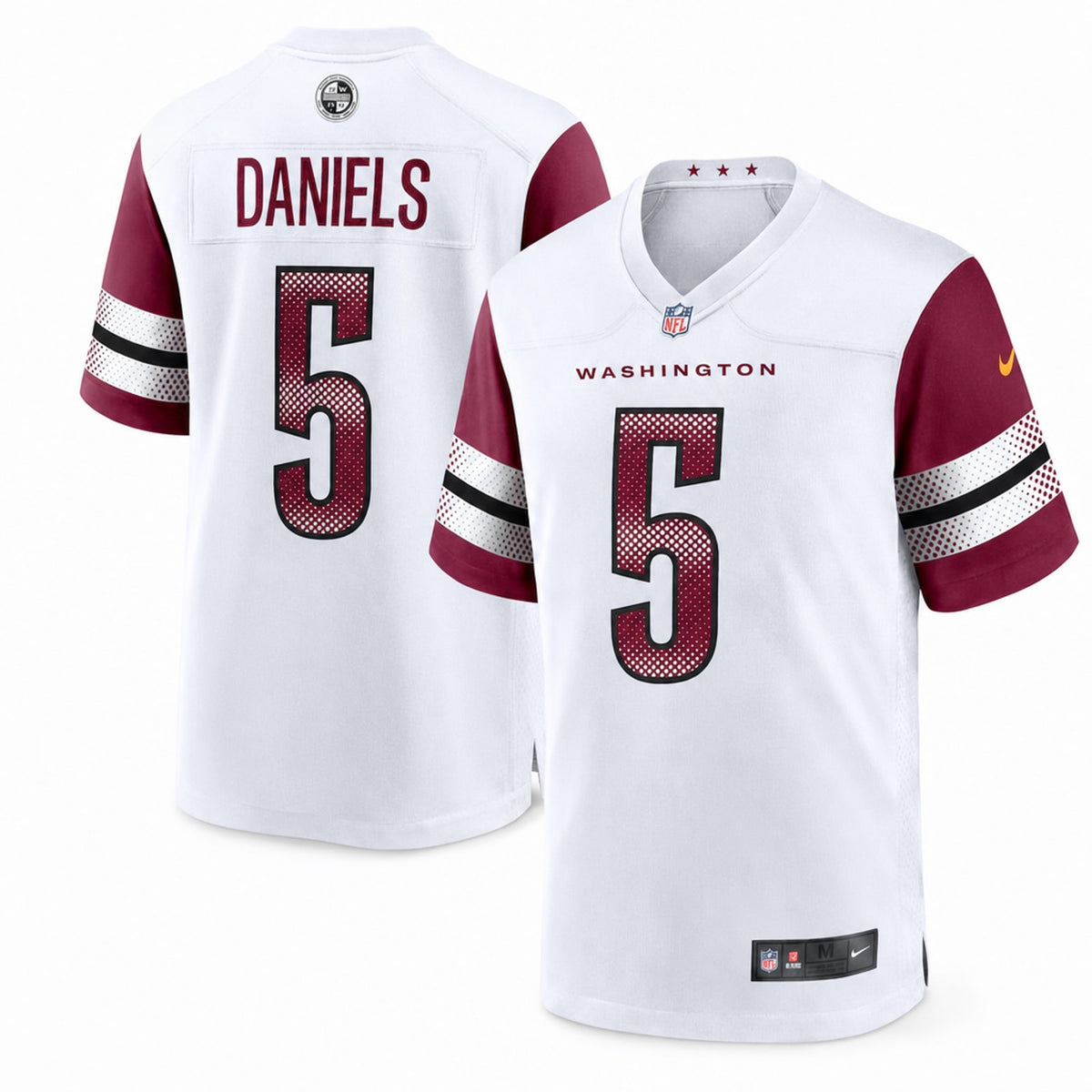 Jayden Daniels Washington Commanders Game Jersey - 1