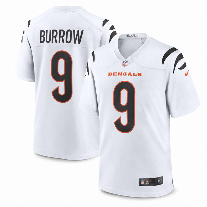 Cincinnati Bengals Joe Burrow White Game Jersey