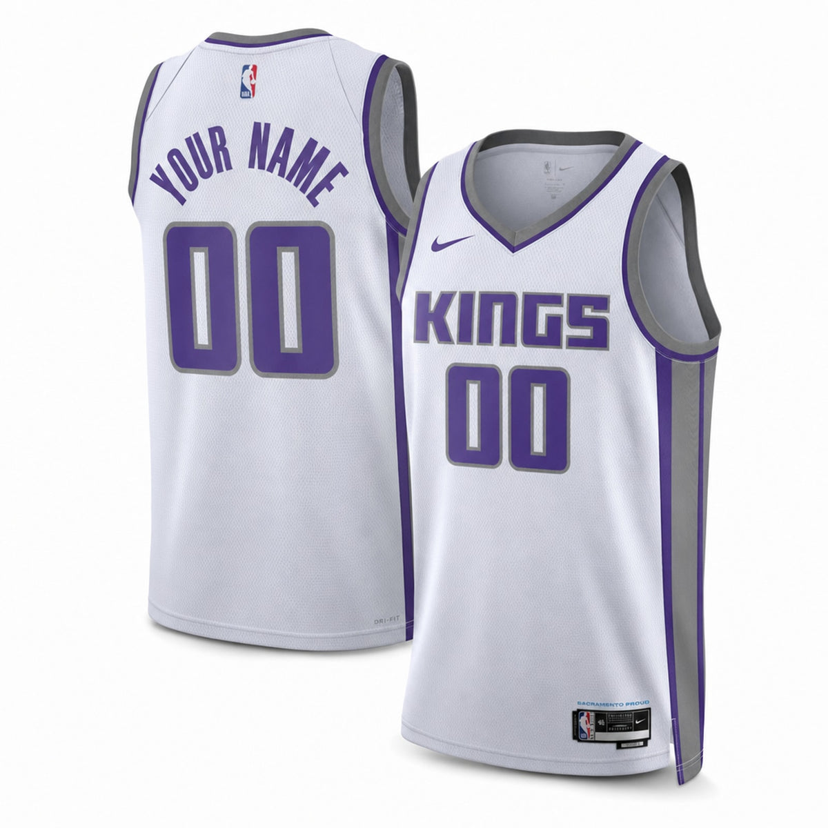 Sacramento Kings Unisex Custom Association Swingman Jersey - 1