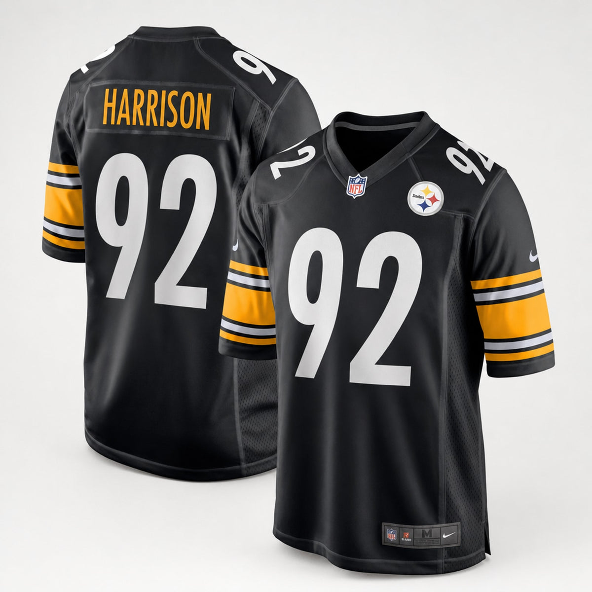 Pittsburgh Steelers James Harrison Game Jersey Retired Style - 1