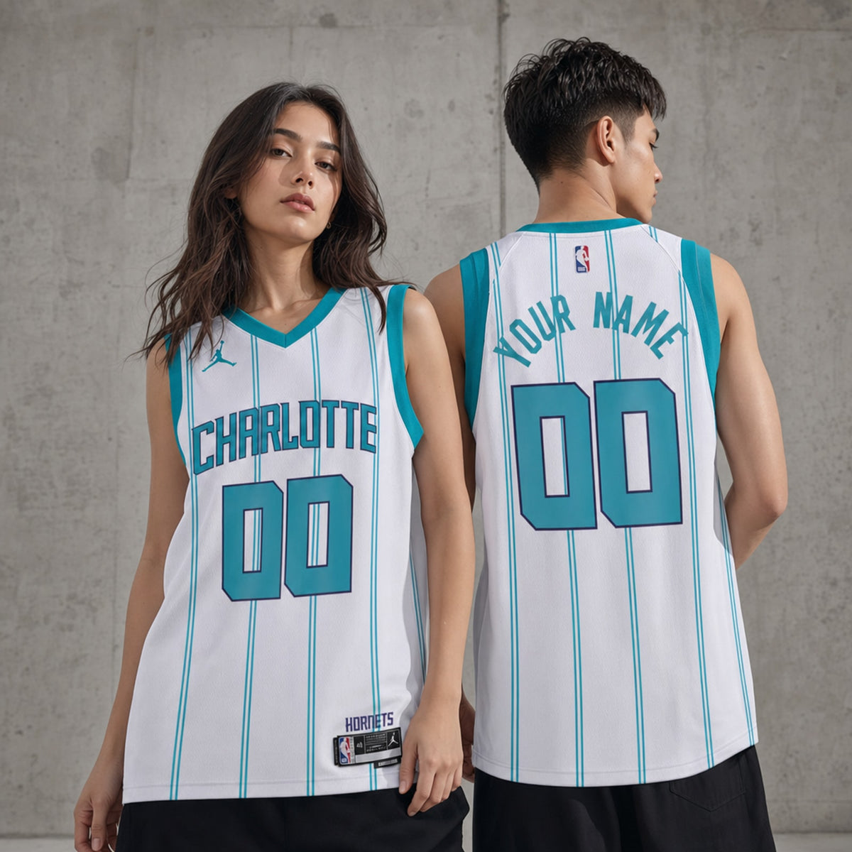 Charlotte Hornets Customized Association Swingman Jersey - 2