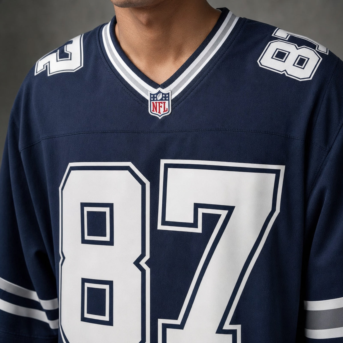 Dallas Cowboys Jake Ferguson Navy Game Jersey - 4