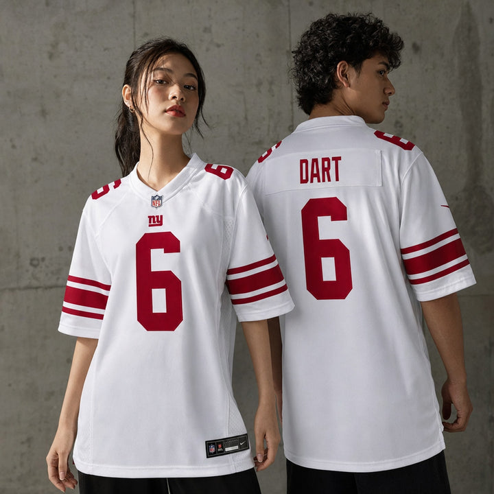 New York Giants Jaxson Dart Game Jersey Relaxed Fit