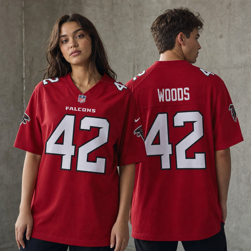 Atlanta Falcons Josh Woods Polyester Game Jersey - 2