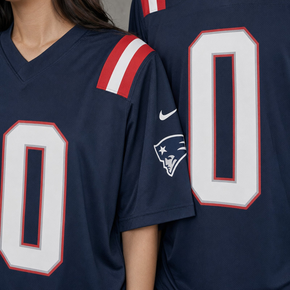 New England Patriots Christian Gonzalez Navy Game Jersey - 4