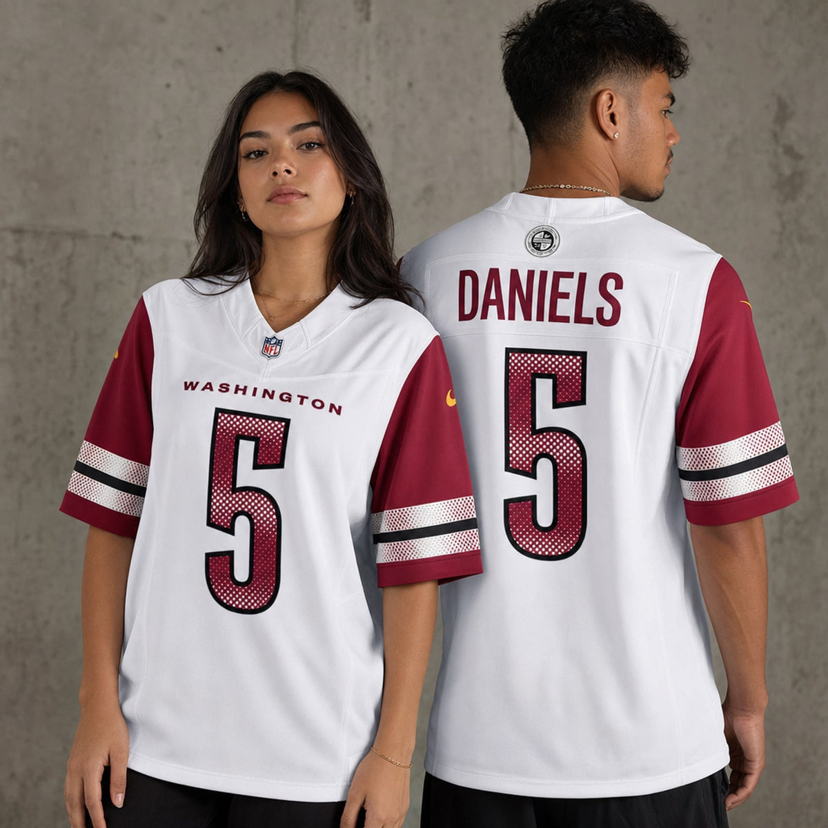 Jayden Daniels Washington Commanders Stitched Jersey - 2