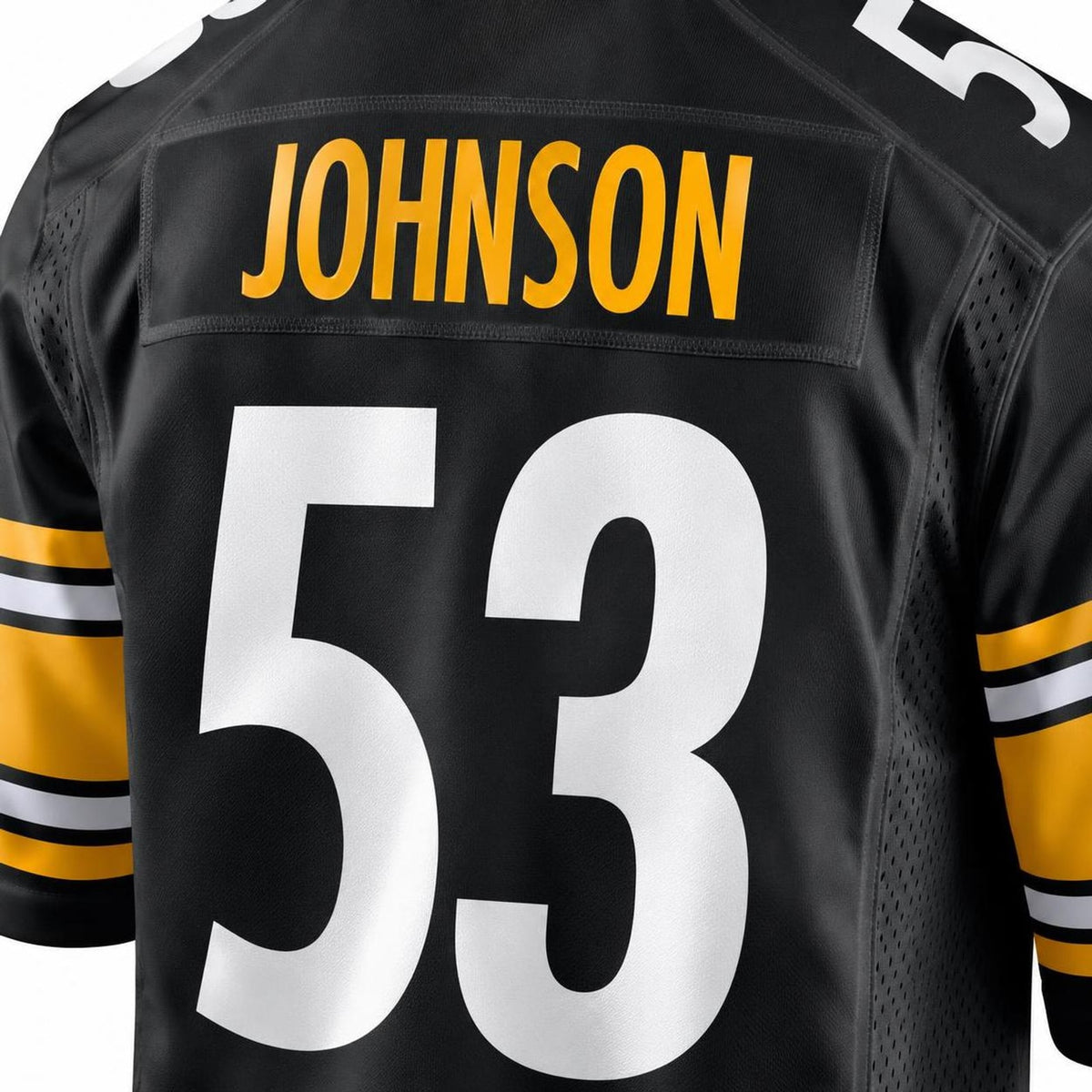 Men's Pittsburgh Steelers Kyron Johnson Black Game Jersey JS4626 - 5