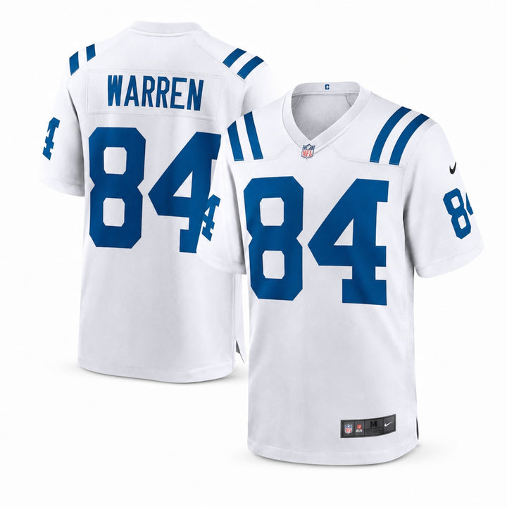 Indianapolis Colts Tyler Warren White Game Jersey