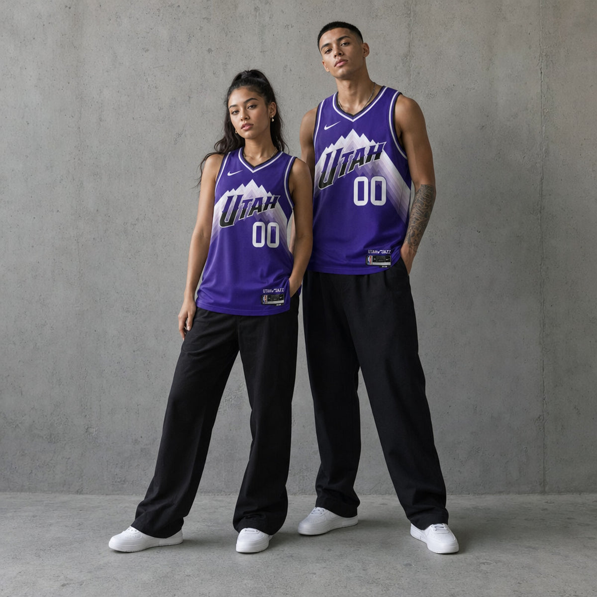 Utah Jazz Custom Swingman City Edition Jersey - 3