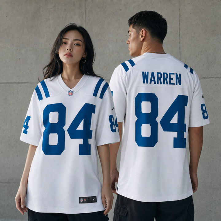Indianapolis Colts Tyler Warren White Game Jersey