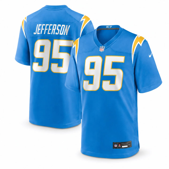 Los Angeles Chargers Jordan Jefferson Polyester Game Jersey
