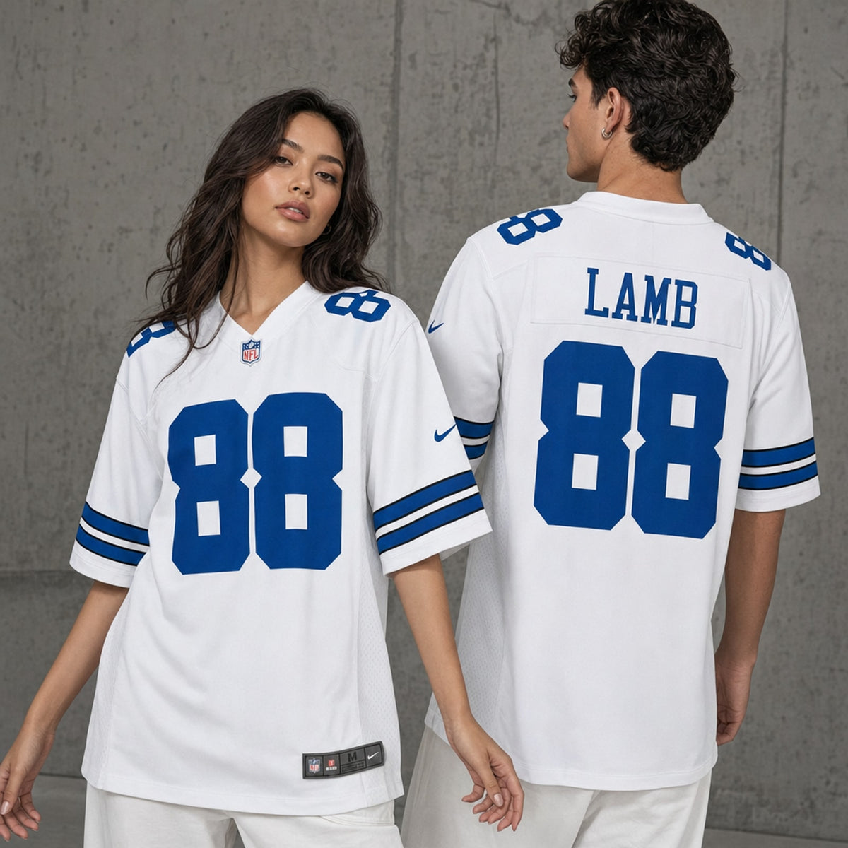 Dallas Cowboys CeeDee Lamb White Game Jersey - 2