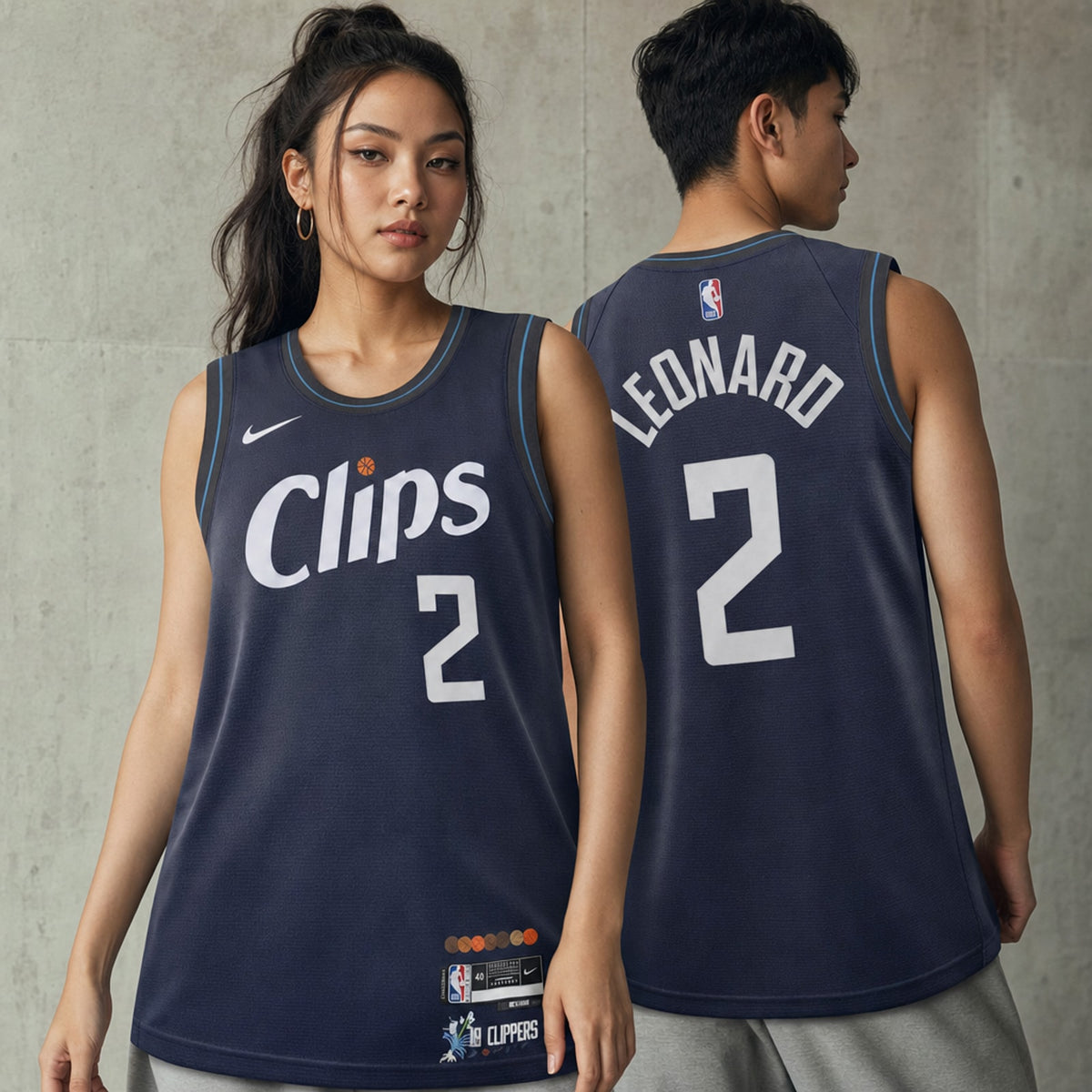 Kawhi Leonard LA Clippers Unisex City Edition Swingman Jersey - 2