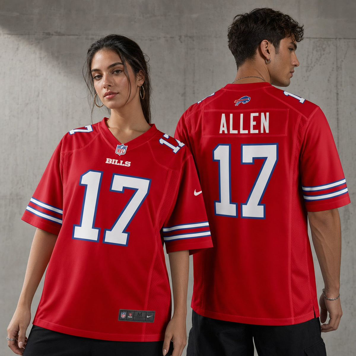 Buffalo Bills Josh Allen Red Alternate Game Jersey - 2
