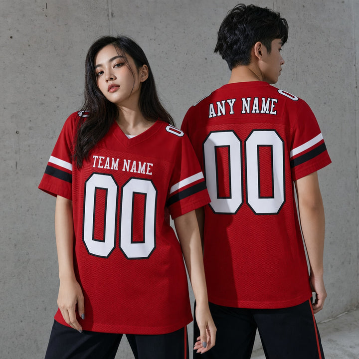 Polyester Football Jersey Personalized Name Number Shirt