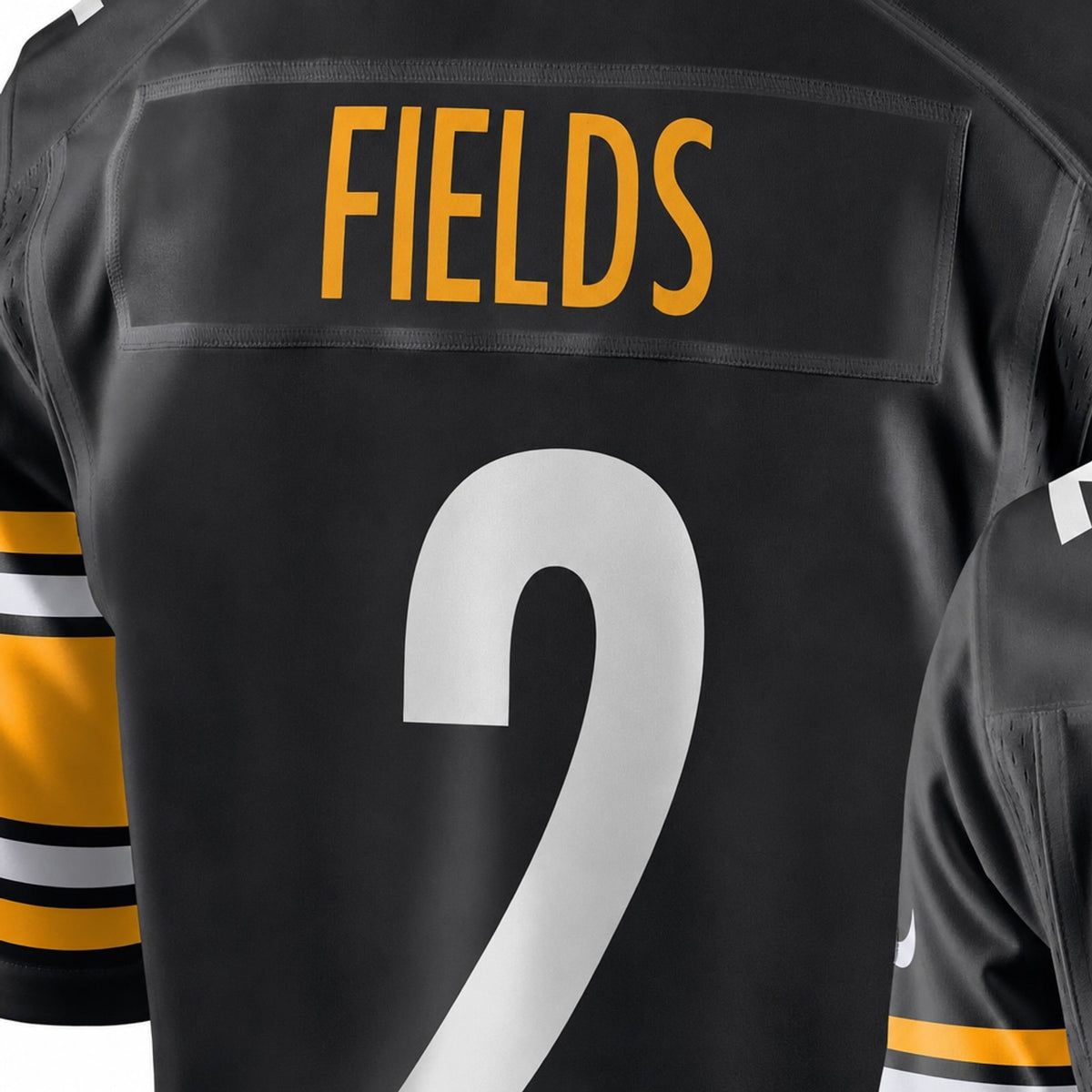Men's Pittsburgh Steelers Justin Fields Black Game Player Jersey JS5370 - 4