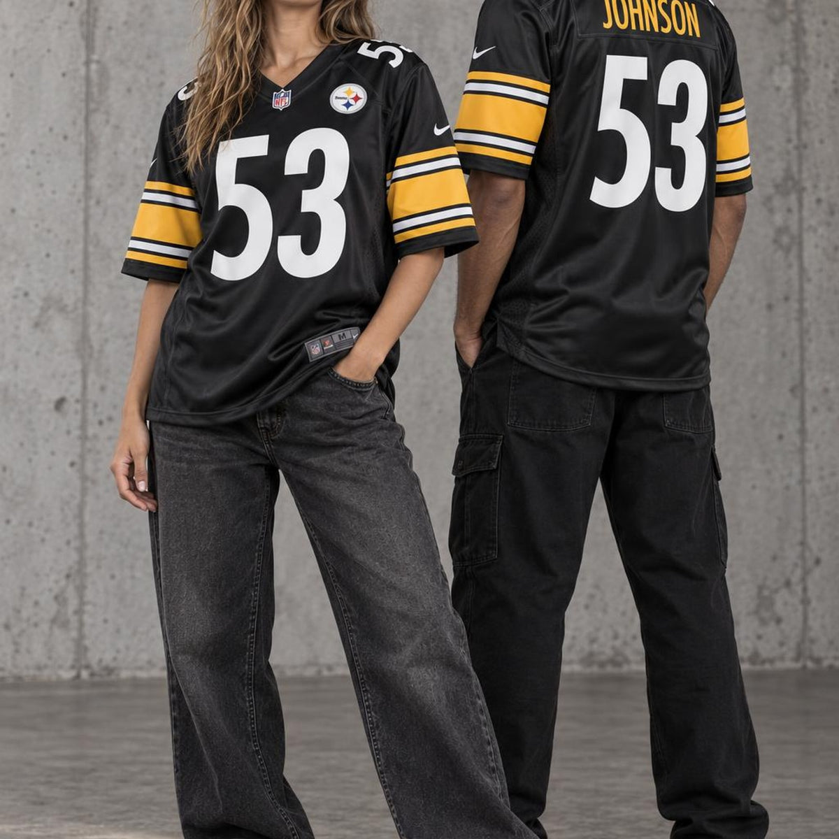 Men's Pittsburgh Steelers Kyron Johnson Black Game Jersey JS4626 - 3