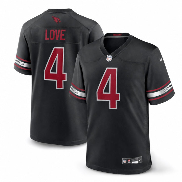 Arizona Cardinals Jeremiyah Love Black Alternate Game Jersey