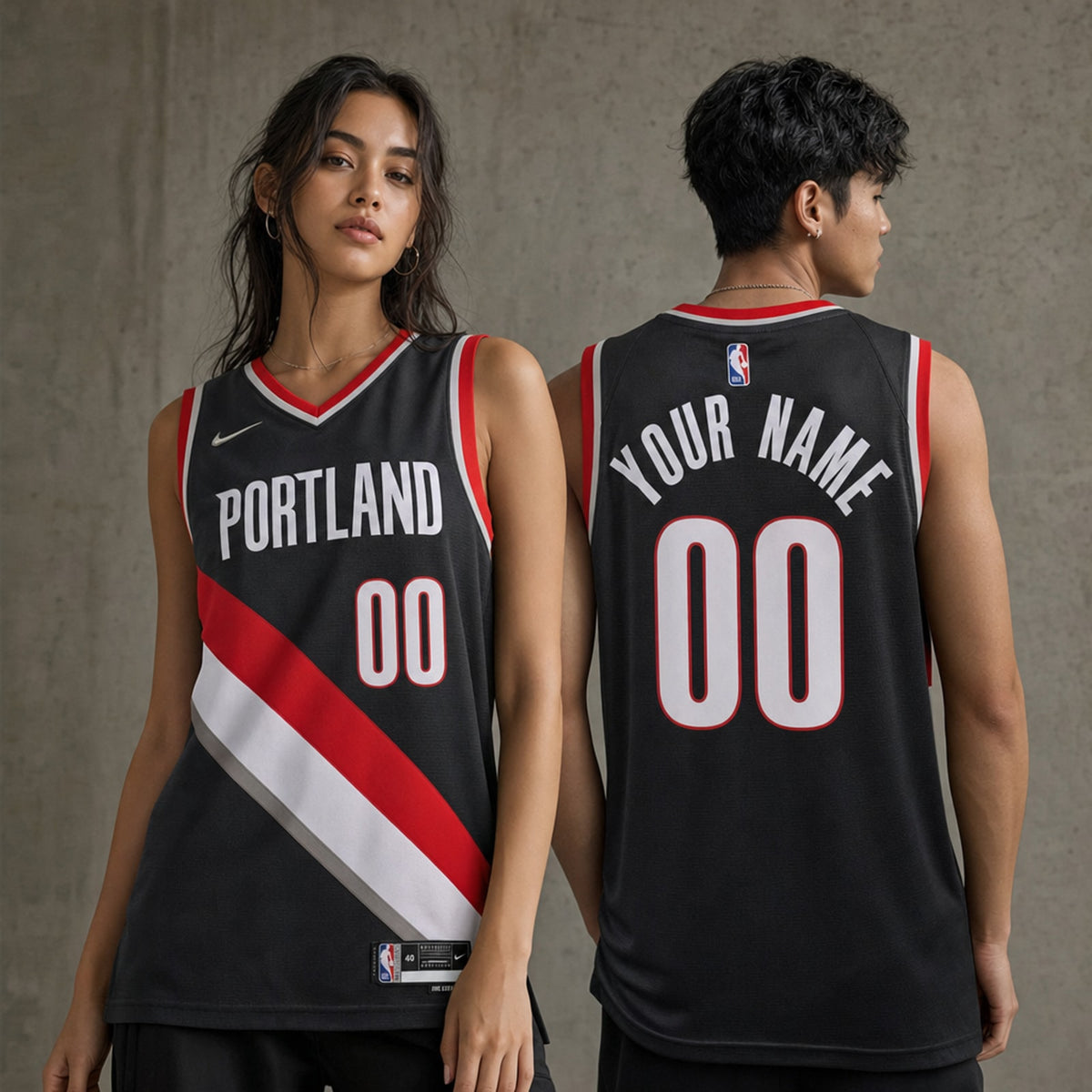 Portland Trail Blazers Custom Icon Swingman Jersey - 2
