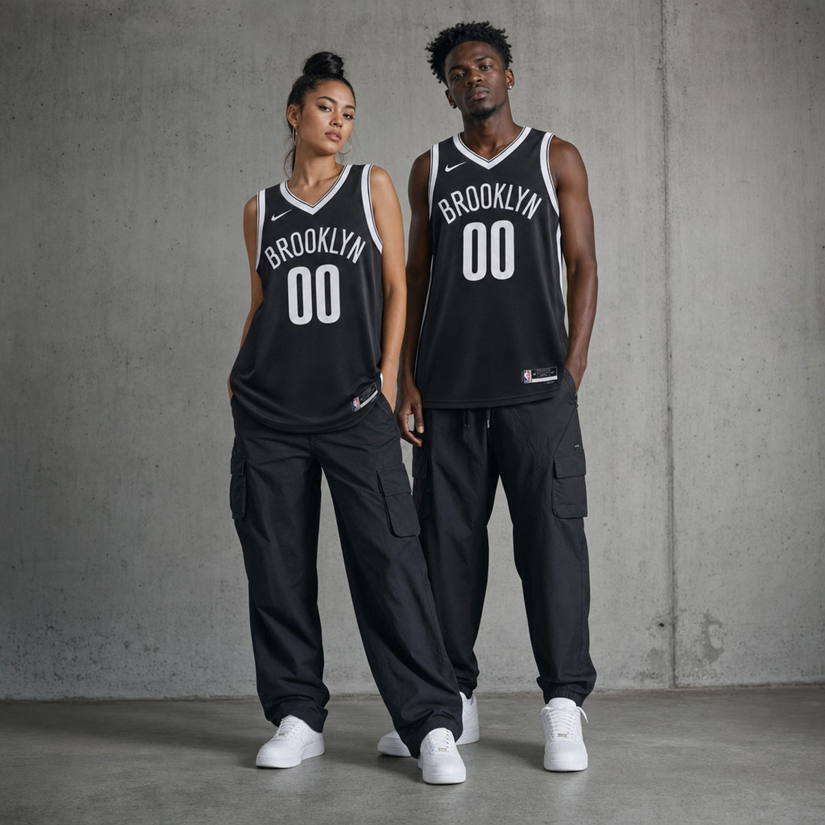 Polyester Brooklyn Nets Icon Swingman Customized Jersey - 3