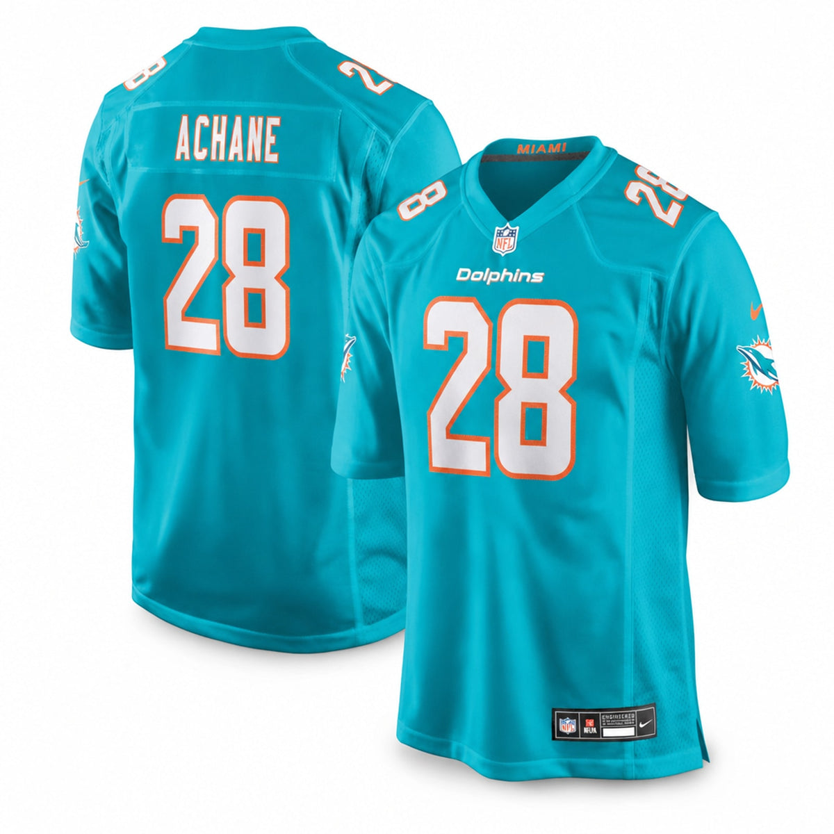 Miami Dolphins De'Von Achane Game Jersey - 1