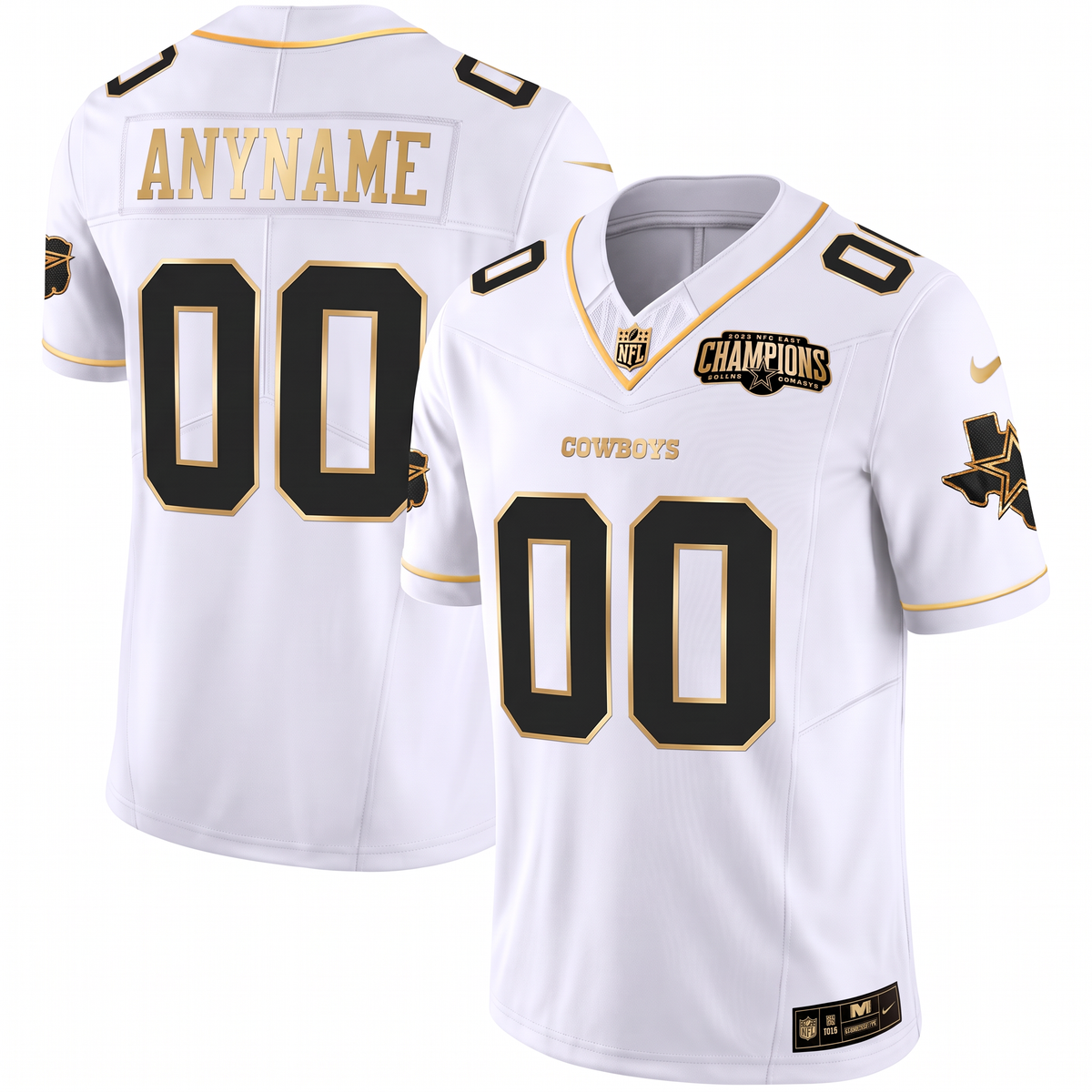 Dallas Cowboys Style Football Jersey Personalized Name Number Shirt