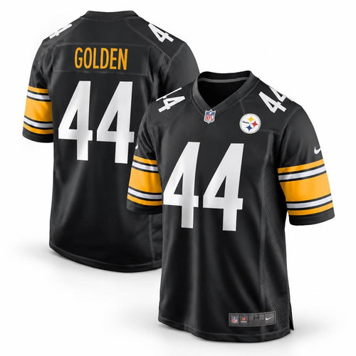 Men's Pittsburgh Steelers Markus Golden Black Game Jersey JS8344 - 1