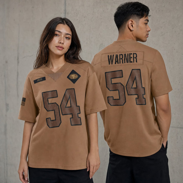 San Francisco 49ers Fred Warner Salute To Service Limited Jersey