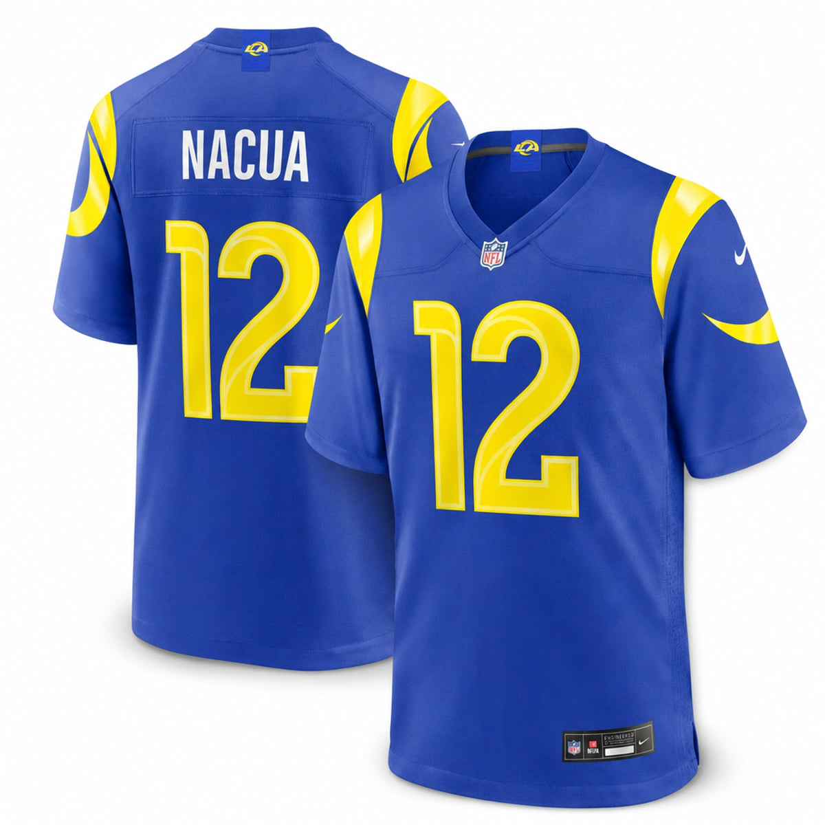 Los Angeles Rams Puka Nacua White Game Jersey - 5