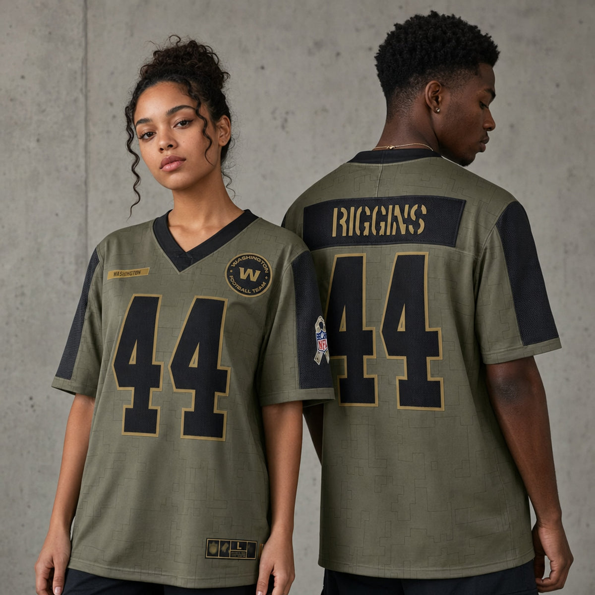 W.Commanders John Riggins #44 Salute To Service Player Jersey - 2
