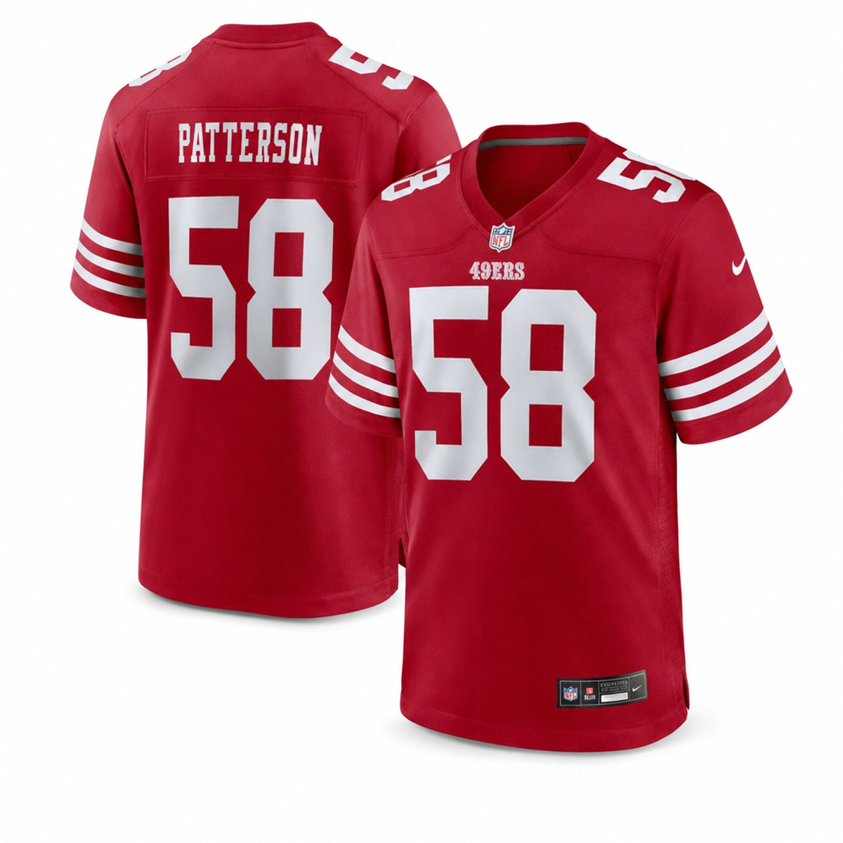 San Francisco 49ers Jarrett Patterson Game Jersey - 1