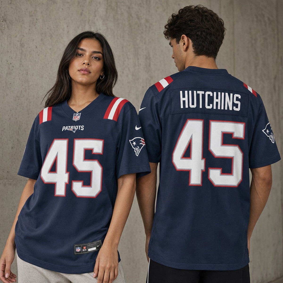 New England Patriots Quintayvious Hutchins Game Jersey - 2