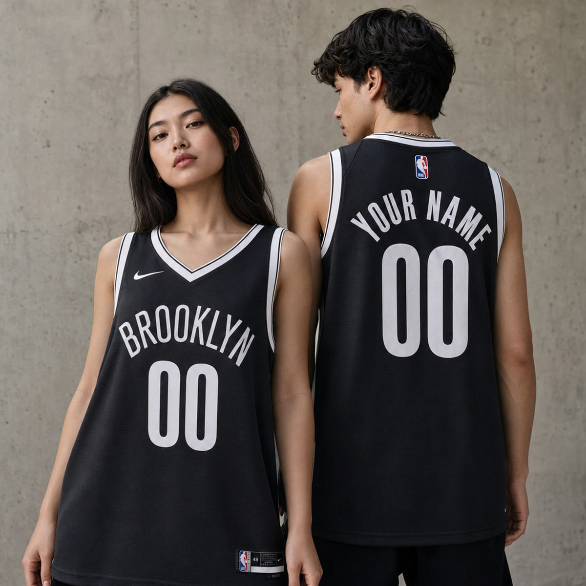 Polyester Brooklyn Nets Icon Swingman Customized Jersey - 2
