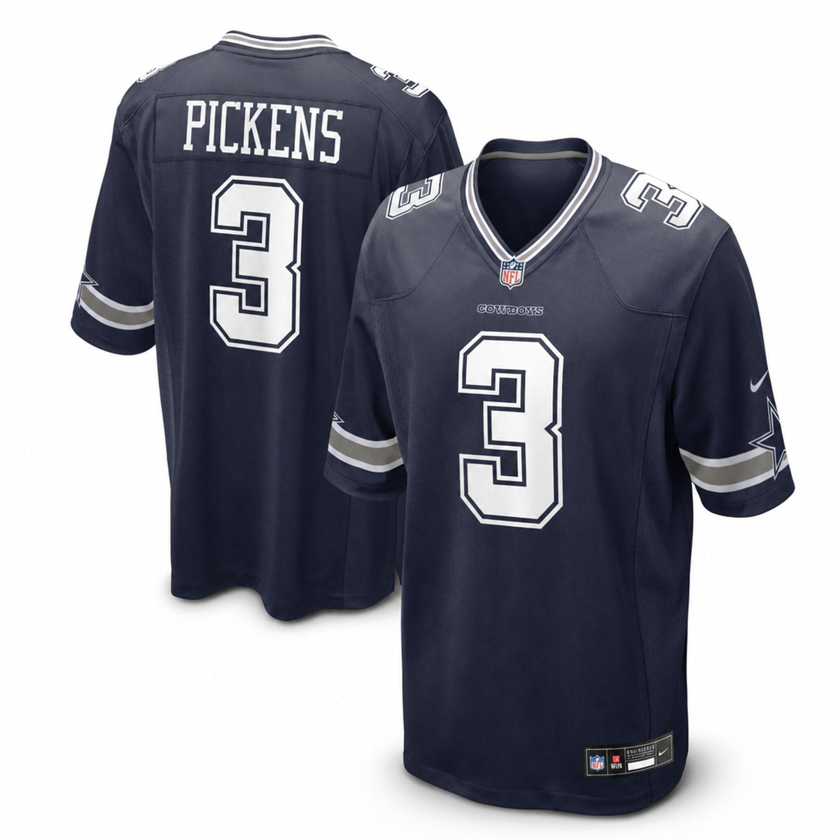 Dallas Cowboys George Pickens White Game Jersey - 5