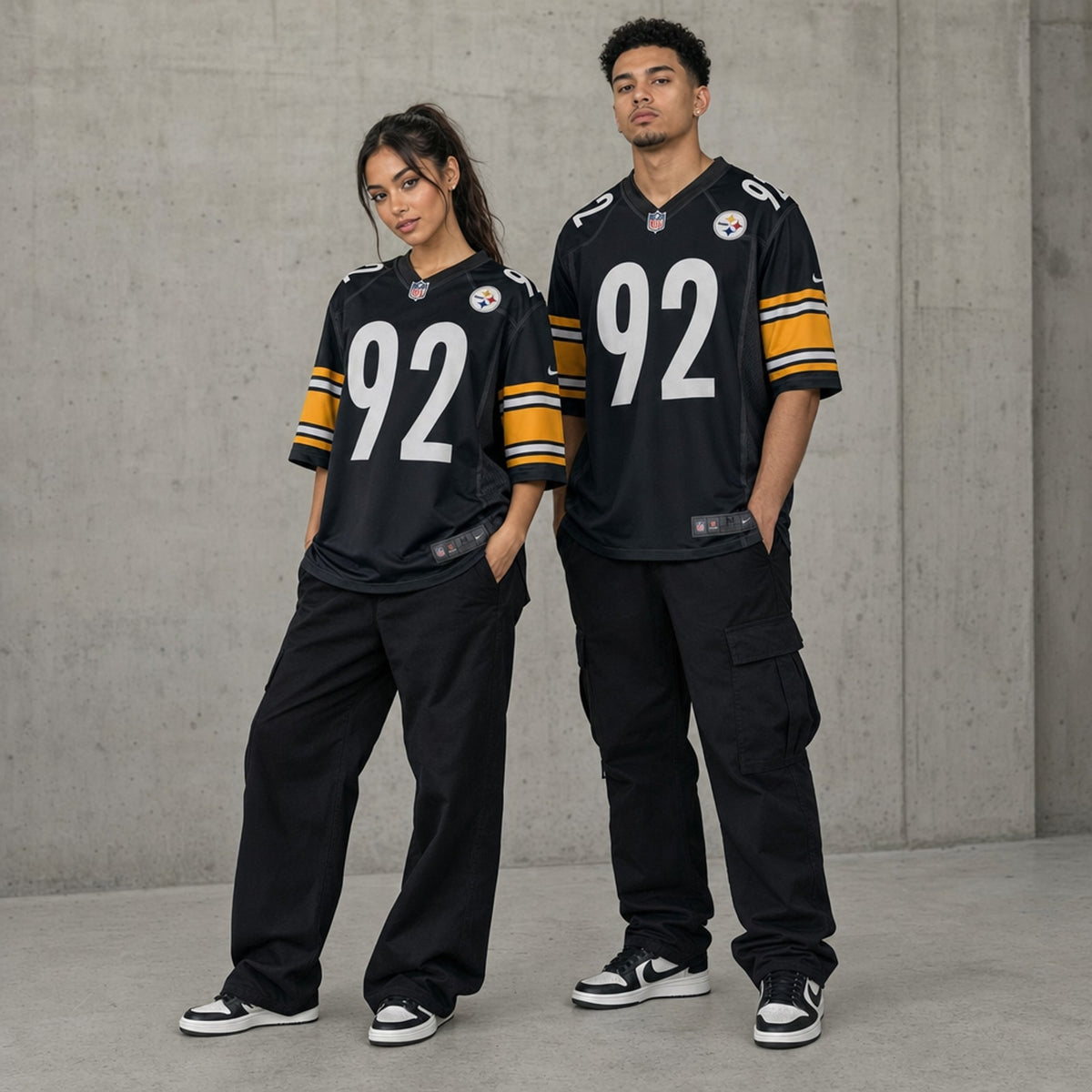 Pittsburgh Steelers James Harrison Game Jersey Retired Style - 3