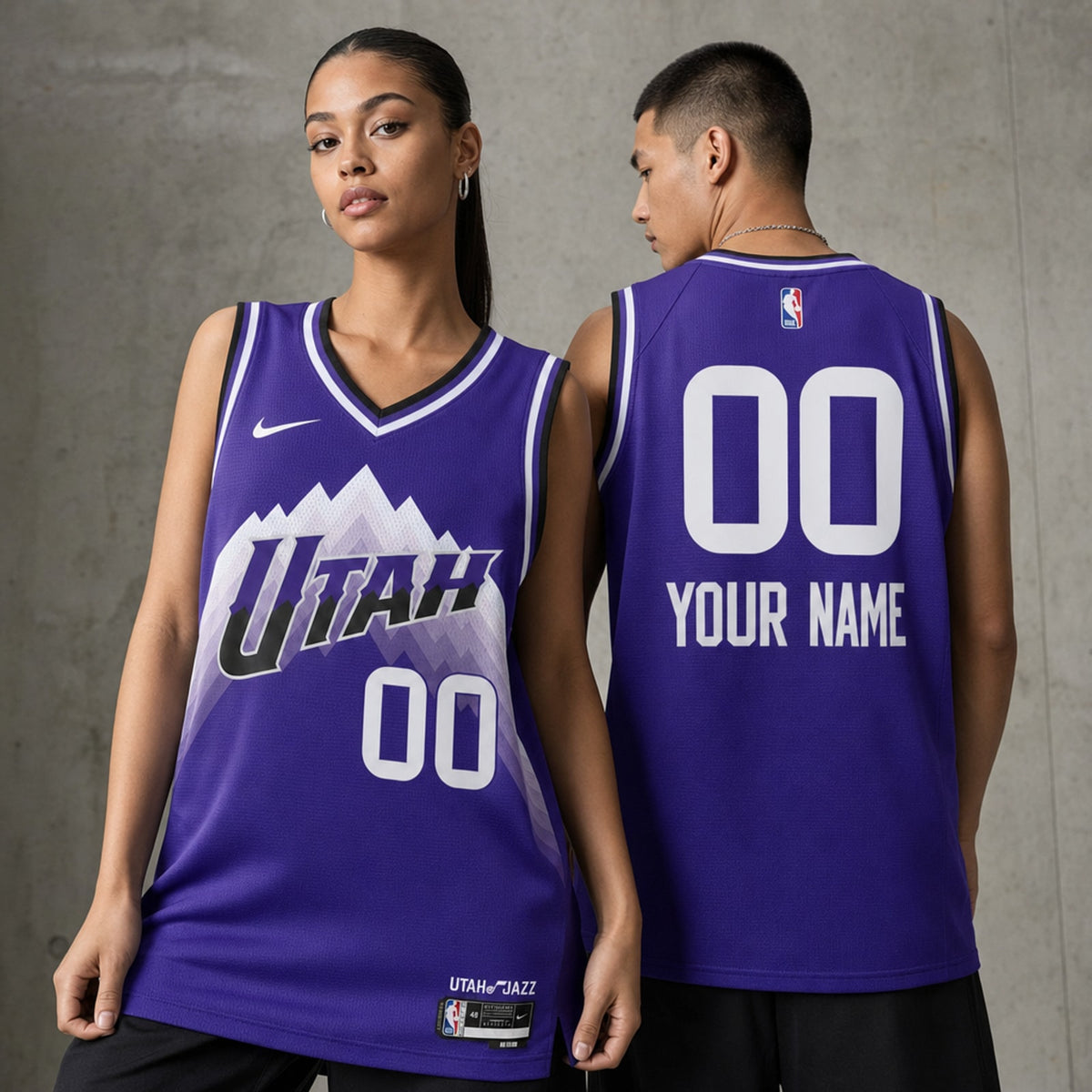 Utah Jazz Custom Swingman City Edition Jersey - 2