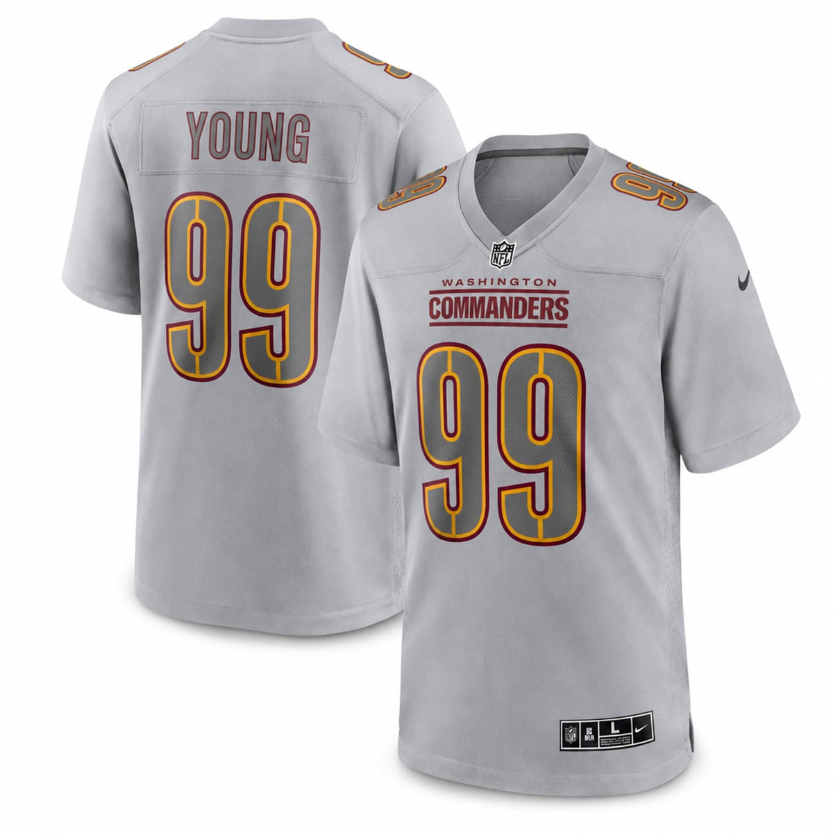Washington Commanders Chase Young Atmosphere Fashion Game Jersey - 1