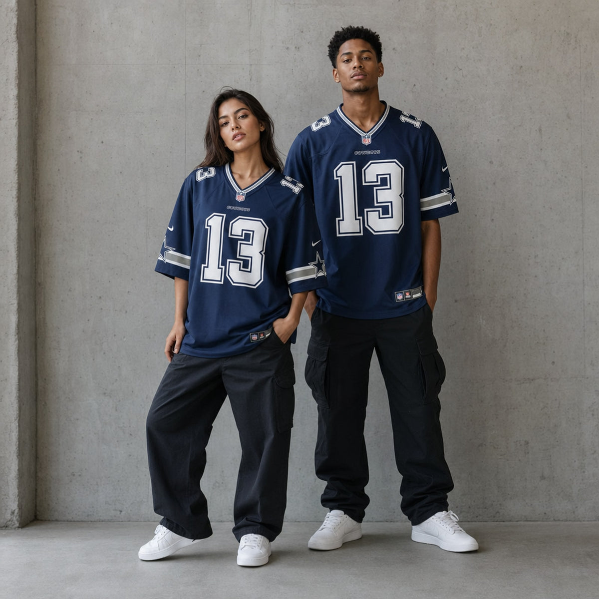 Dallas Cowboys Caleb Downs Navy Game Jersey - 3