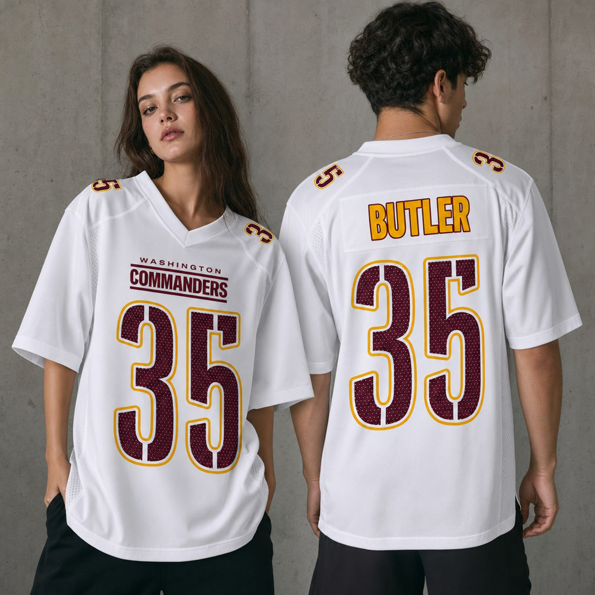 W.Commanders #35 Percy Butler Tundra Fashion Game Jersey - 2