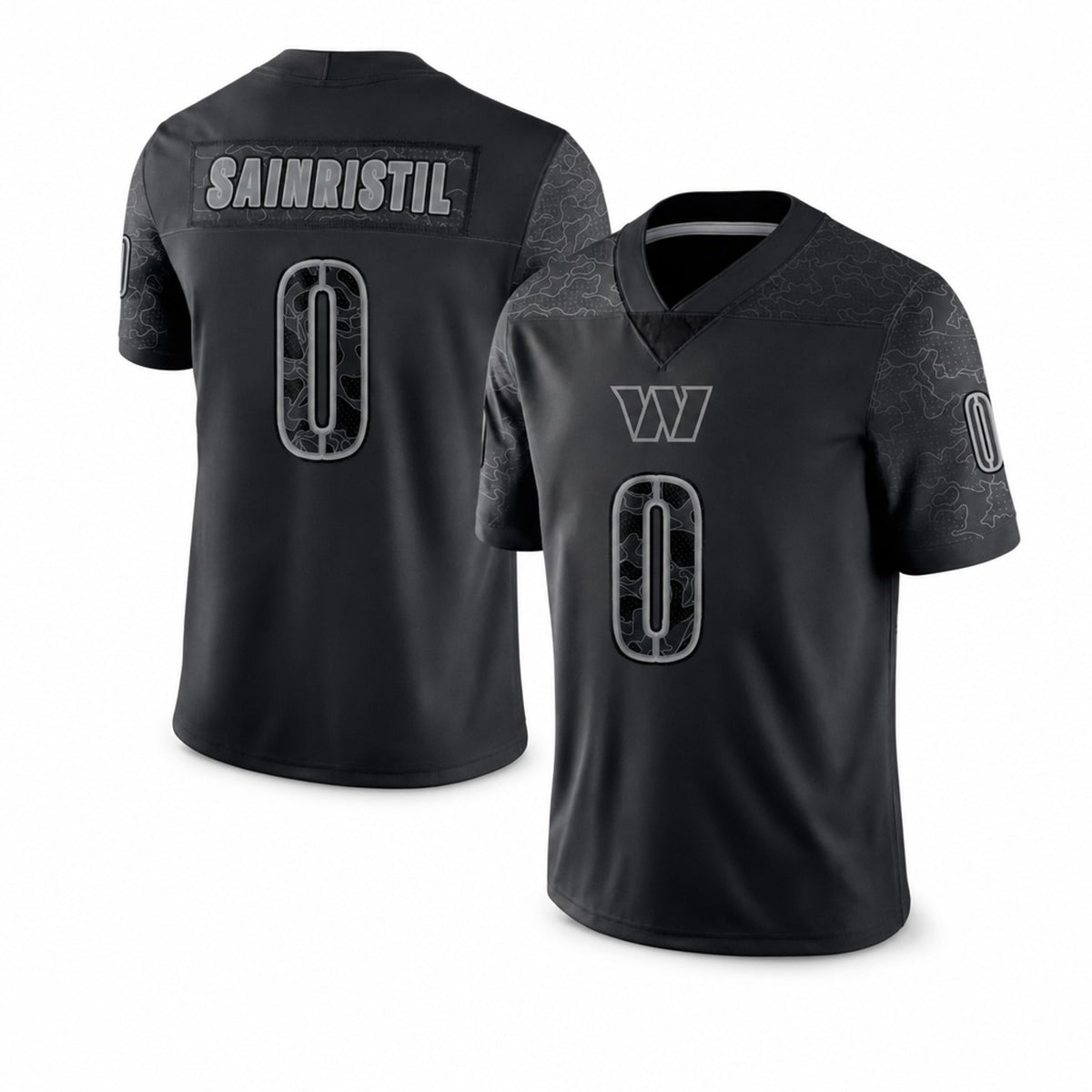 W.Commanders #0 Mike Sainristil Rflctv Limited Jersey - 1
