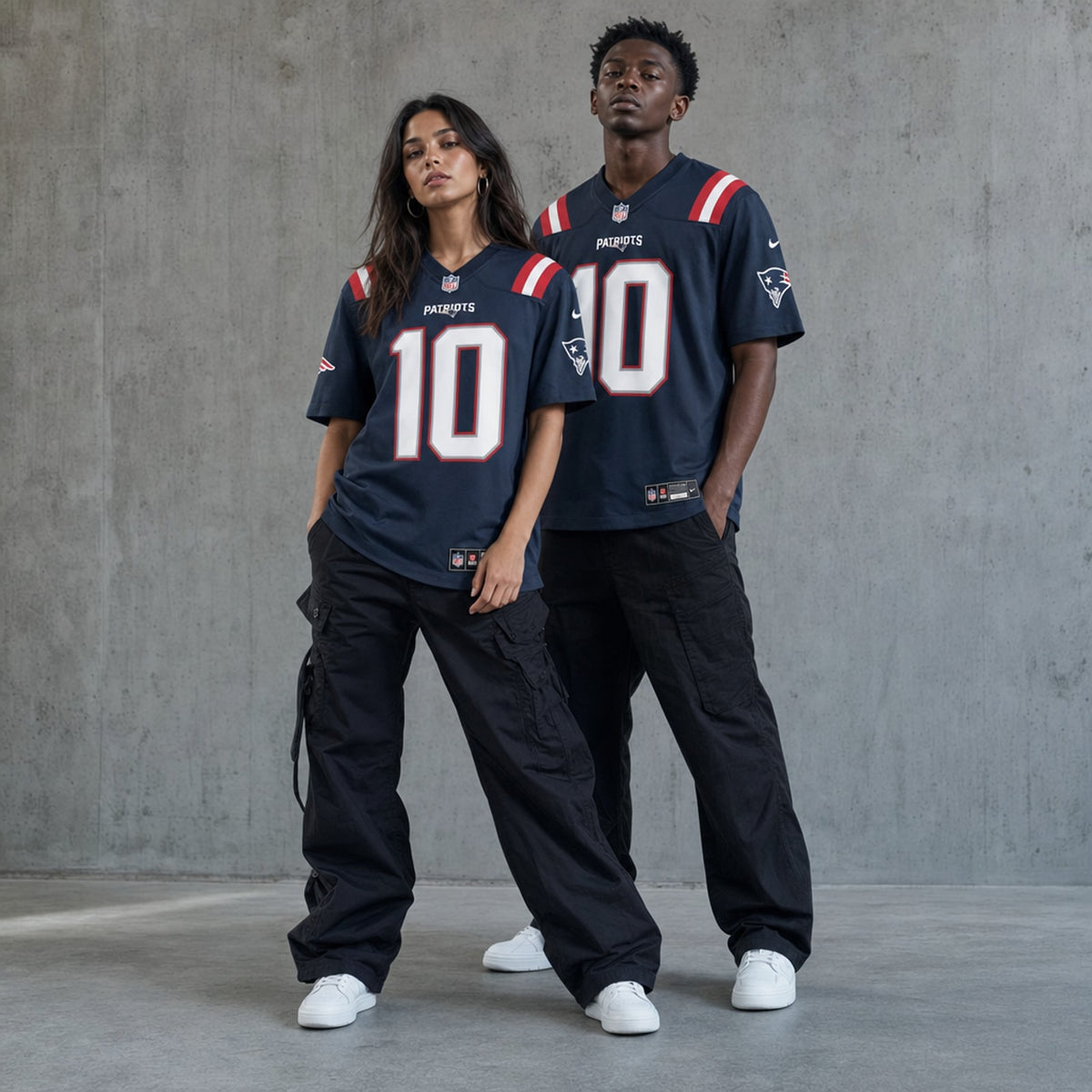 New England Patriots Drake Maye Polyester Game Jersey - 3