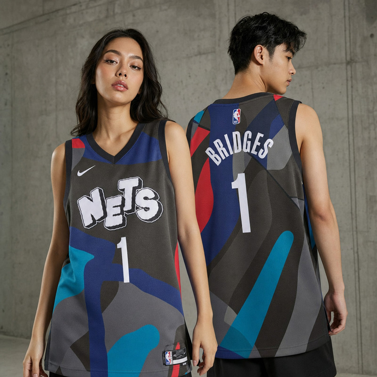 Brooklyn Nets Mikal Bridges City Edition Swingman Jersey - 2