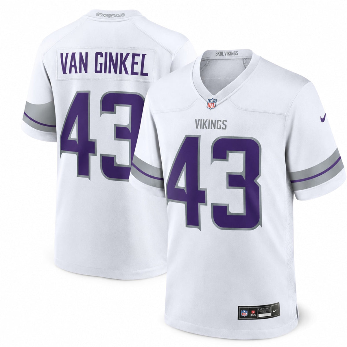 Minnesota Vikings Andrew Van Ginkel Purple Game Jersey - 5