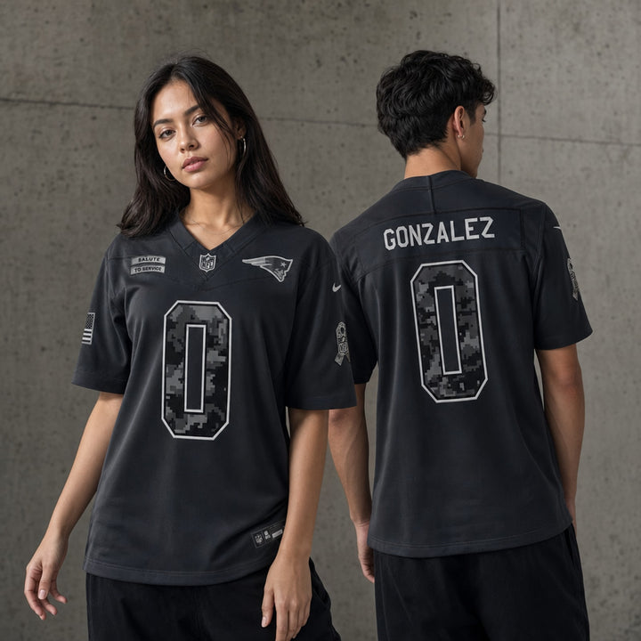 New England Patriots Christian Gonzalez Stitched Jersey