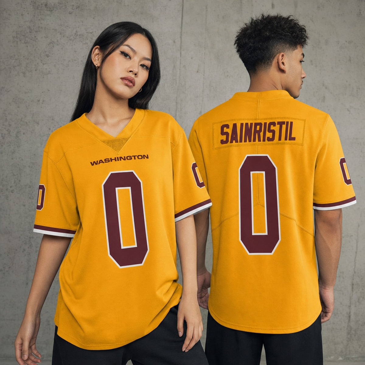W.Commanders #0 Mike Sainristil Limited Player Jersey - 2