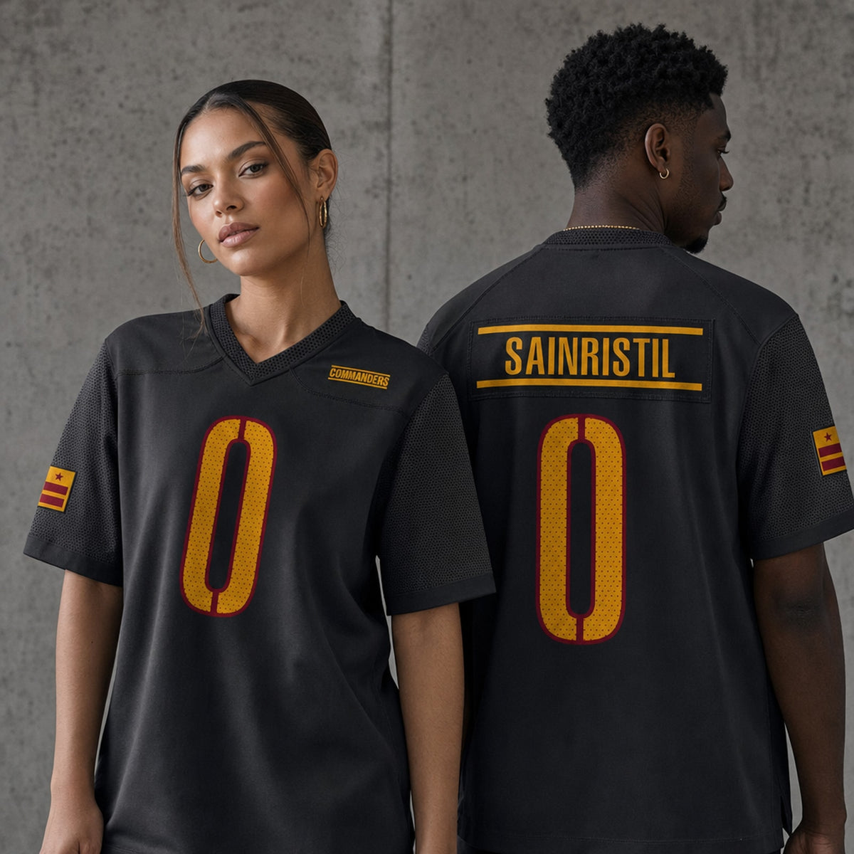 W.Commanders #0 Mike Sainristil Player Game Jersey - 2